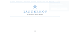 Desktop Screenshot of natur-hotel-tannerhof.de