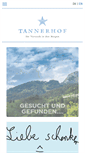Mobile Screenshot of natur-hotel-tannerhof.de