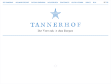 Tablet Screenshot of natur-hotel-tannerhof.de